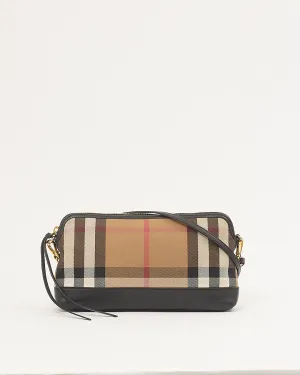 Burberry Nova Check Canvas Crossbody Bag