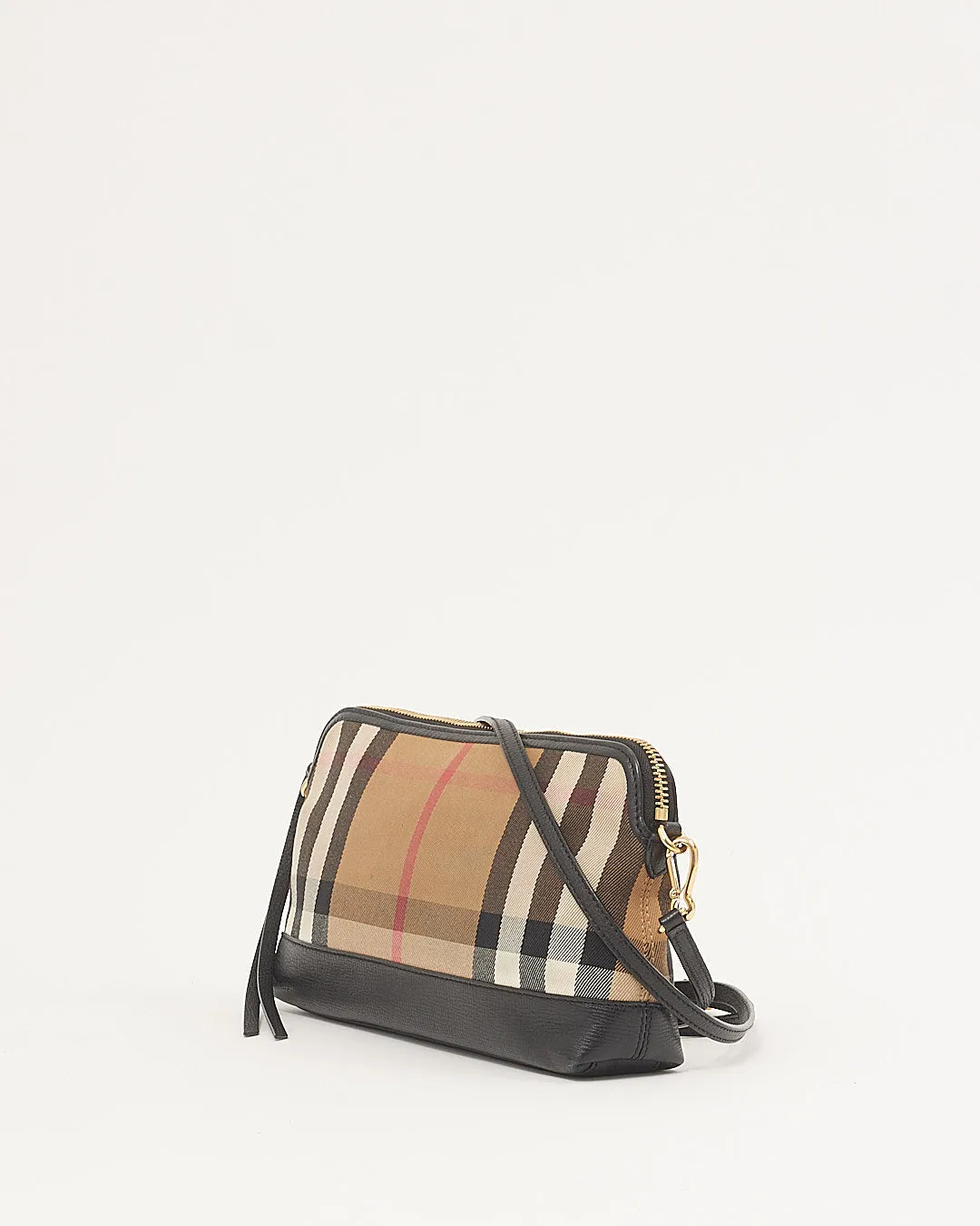 Burberry Nova Check Canvas Crossbody Bag