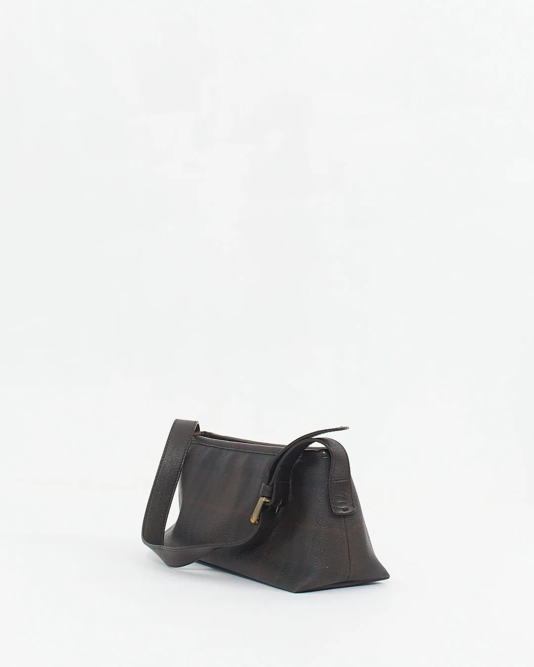Burberry Vintage Brown Coated Canvas Nova check Shoulder Bag