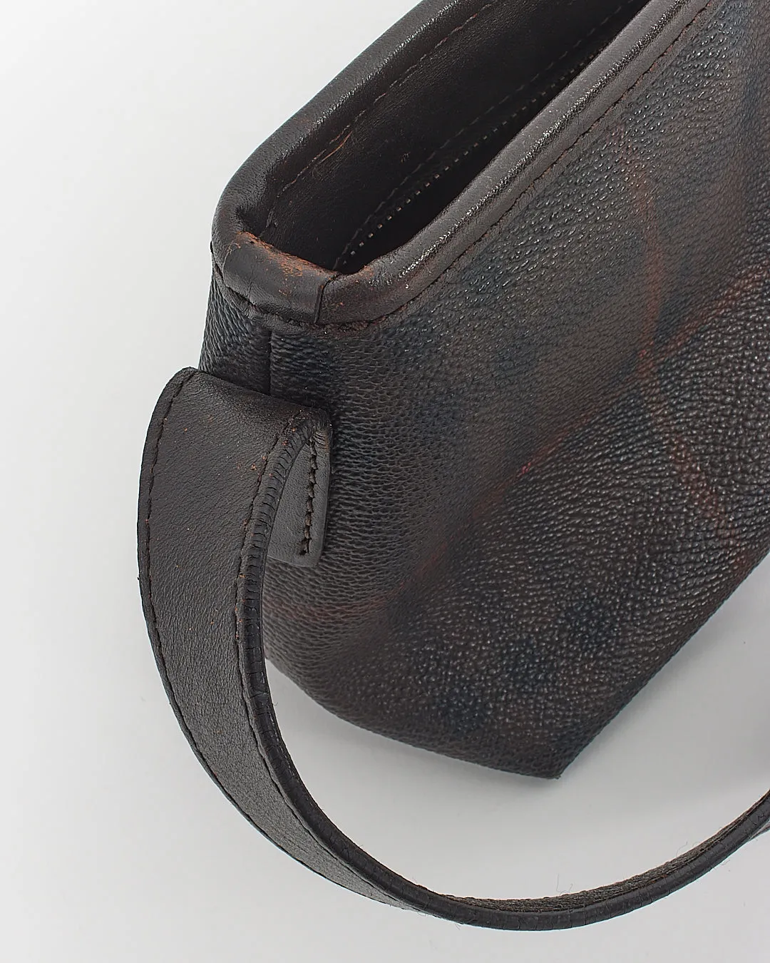 Burberry Vintage Brown Coated Canvas Nova check Shoulder Bag