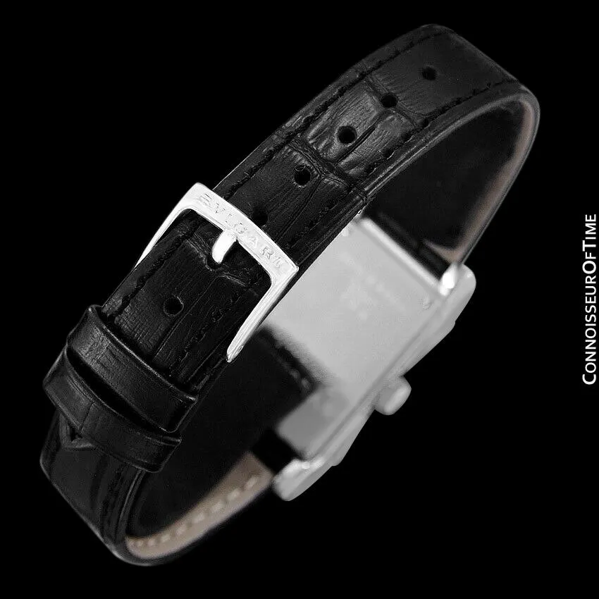 Bvlgari Rettangolo RT39S Ladies Rectangular Luxury Watch - Stainless Steel