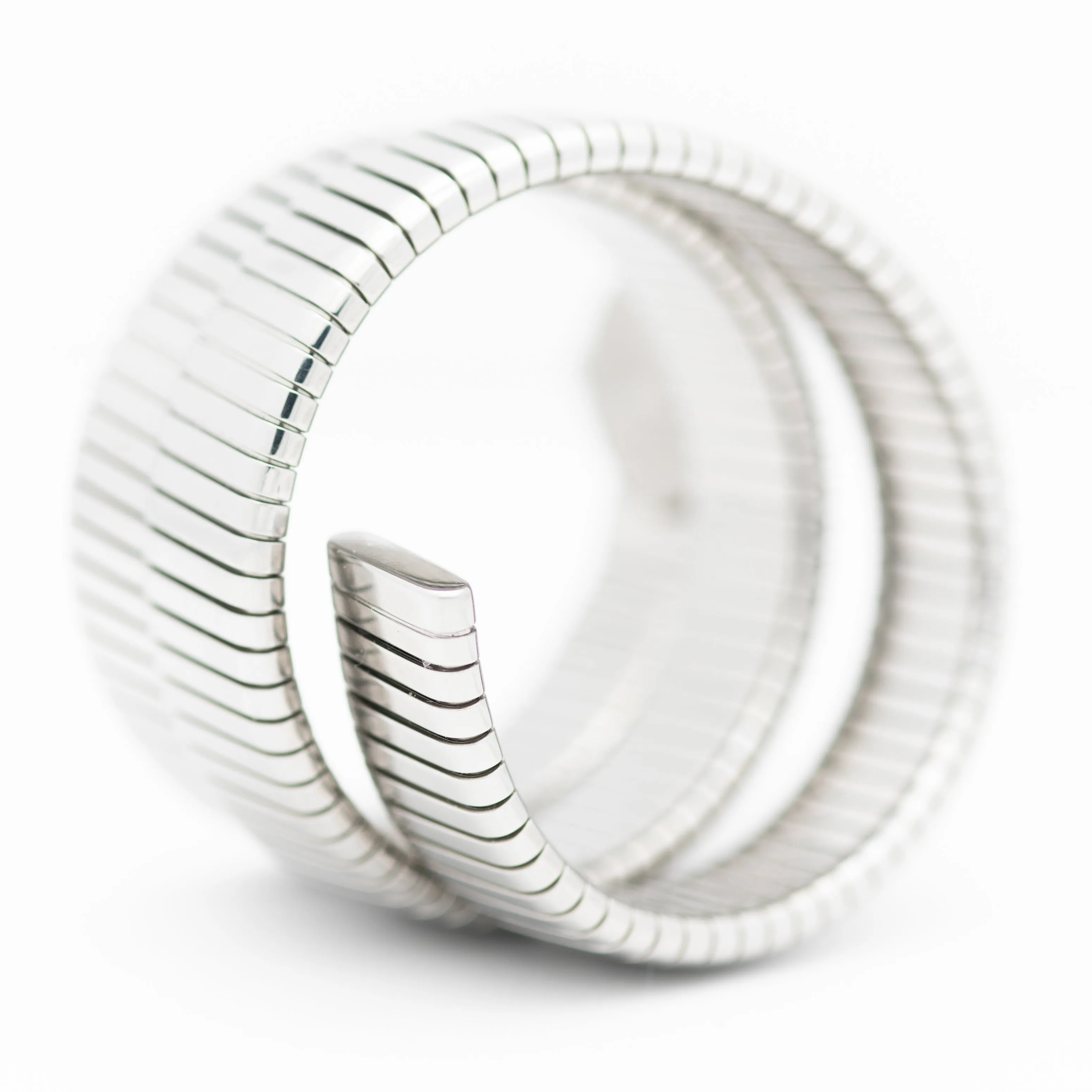 BVLGARI STAINLESS STEEL TUBOGAS WRAP BB191TS