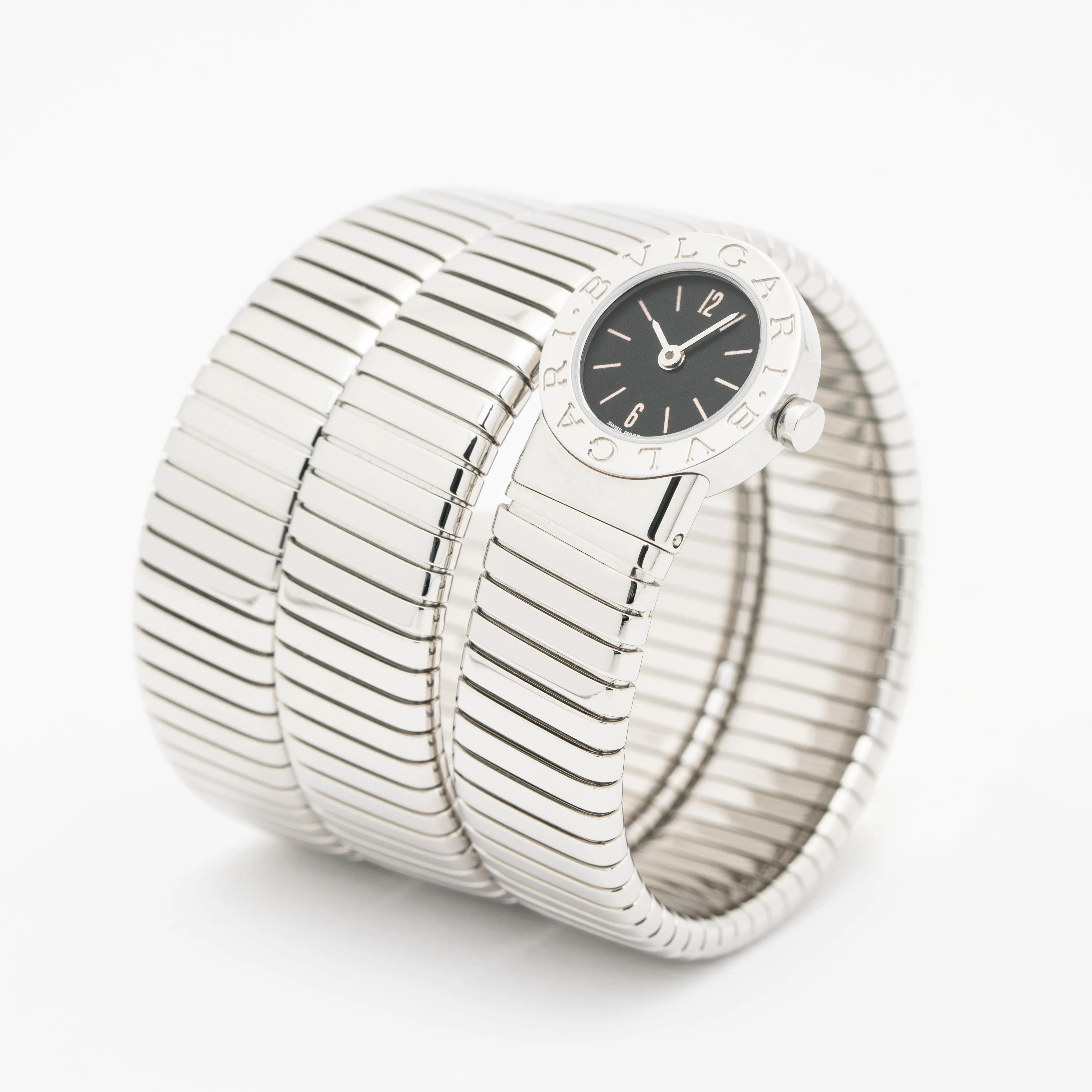 BVLGARI STAINLESS STEEL TUBOGAS WRAP BB191TS