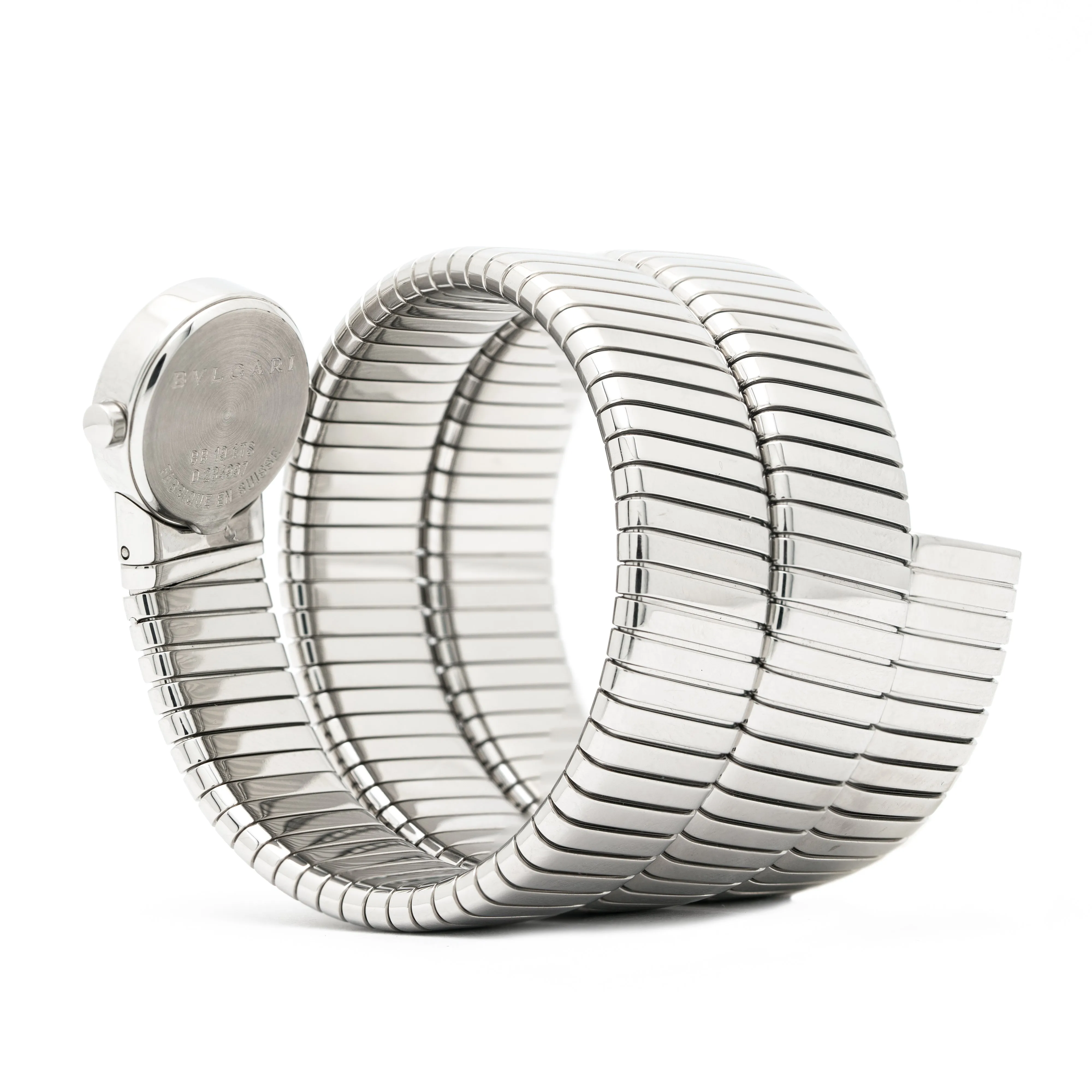 BVLGARI STAINLESS STEEL TUBOGAS WRAP BB191TS