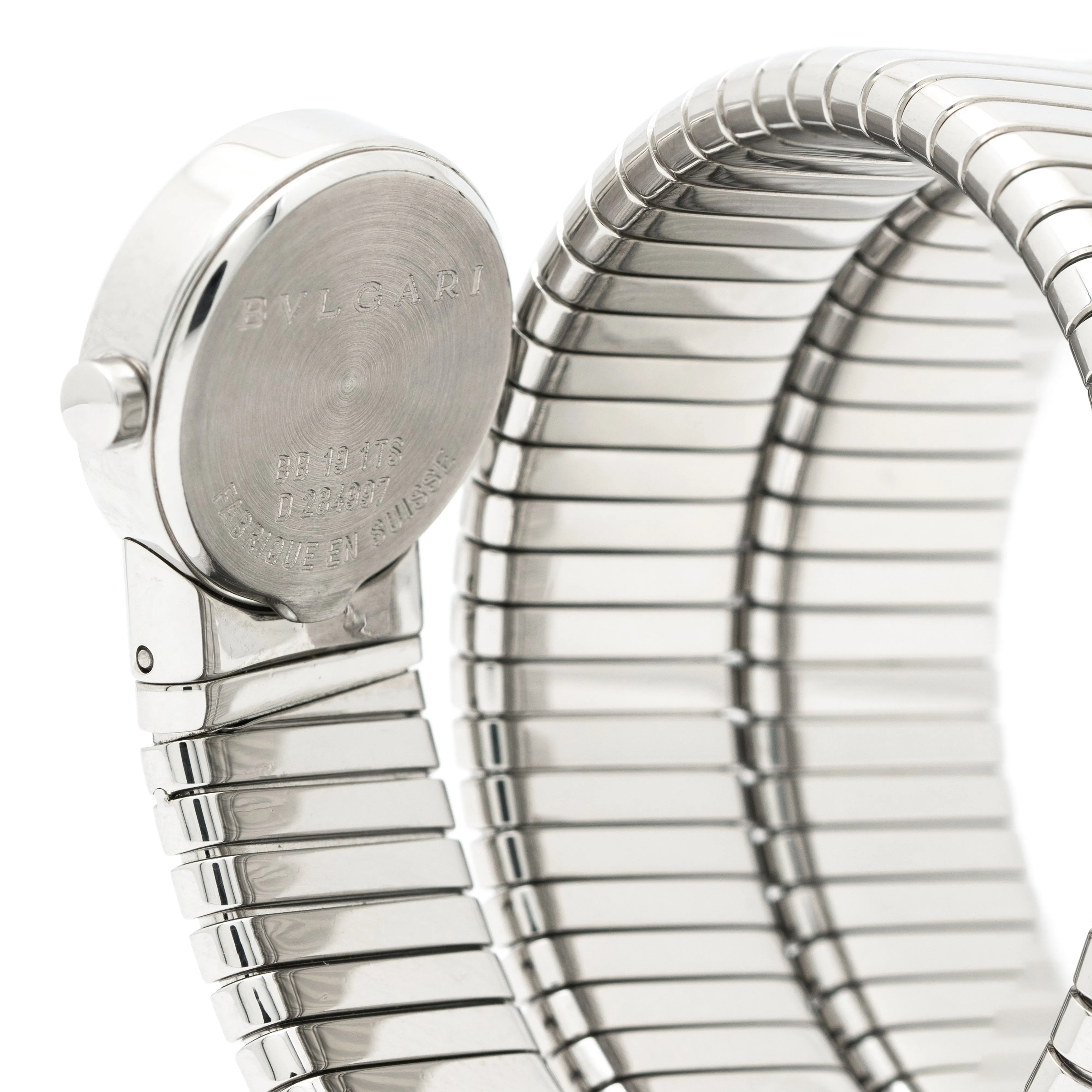 BVLGARI STAINLESS STEEL TUBOGAS WRAP BB191TS