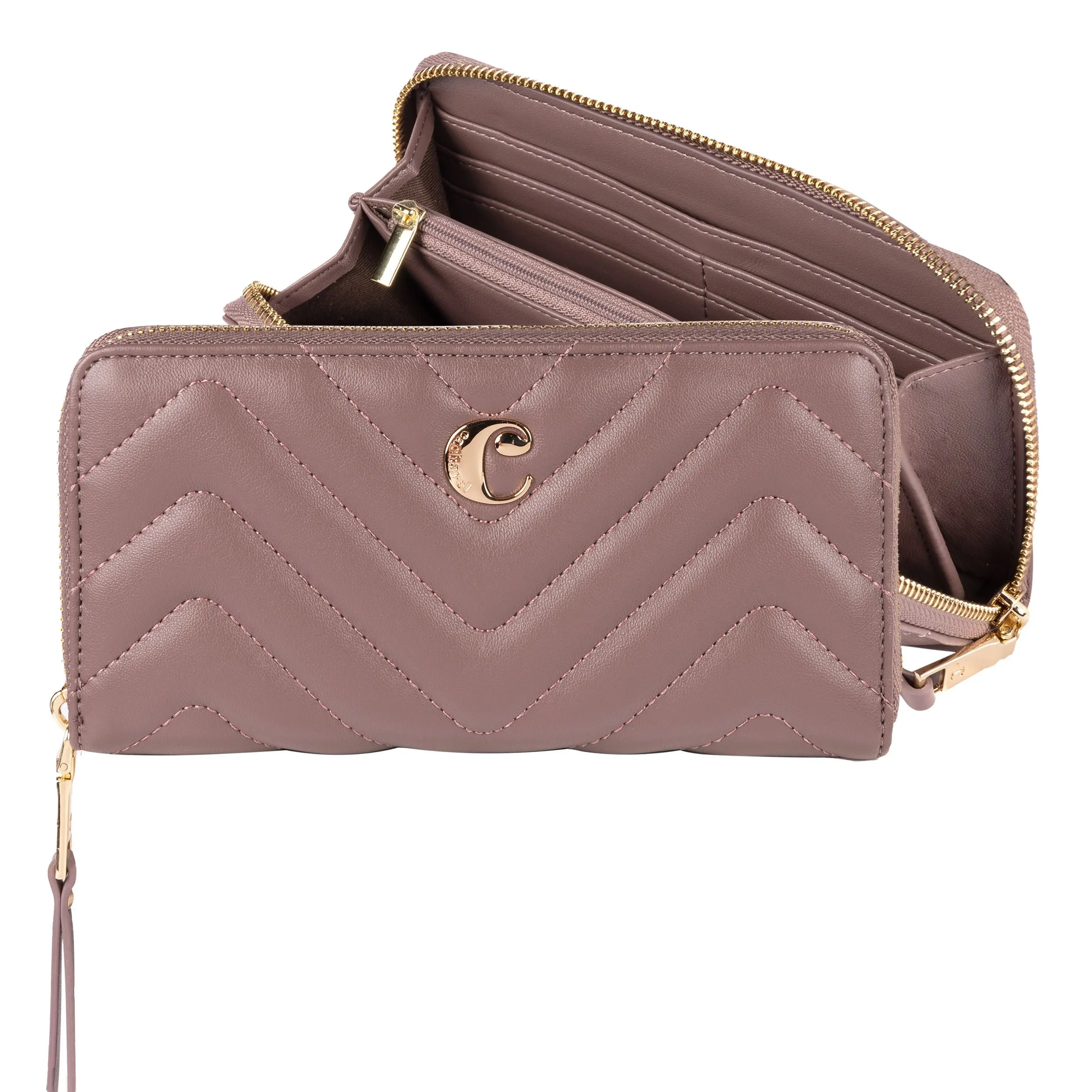 Cacharel CPLN220Z-Set Odeon Taupe (travel purse & watch)