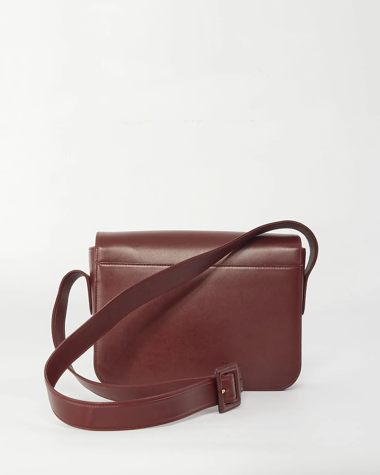 Cartier Burgundy Leather Must de Cartier Crossbody Bag