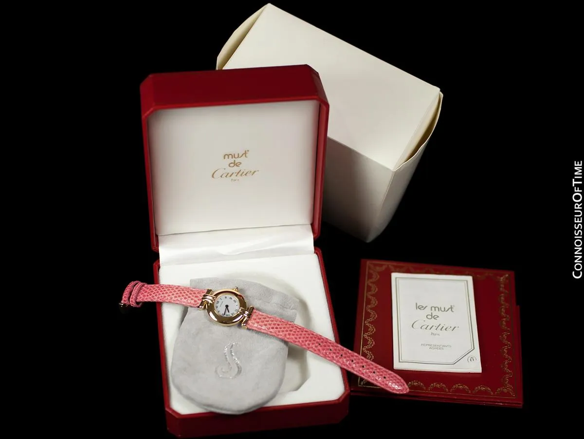 Cartier Colisee Ladies Vendome Watch - Solid 18K Gold