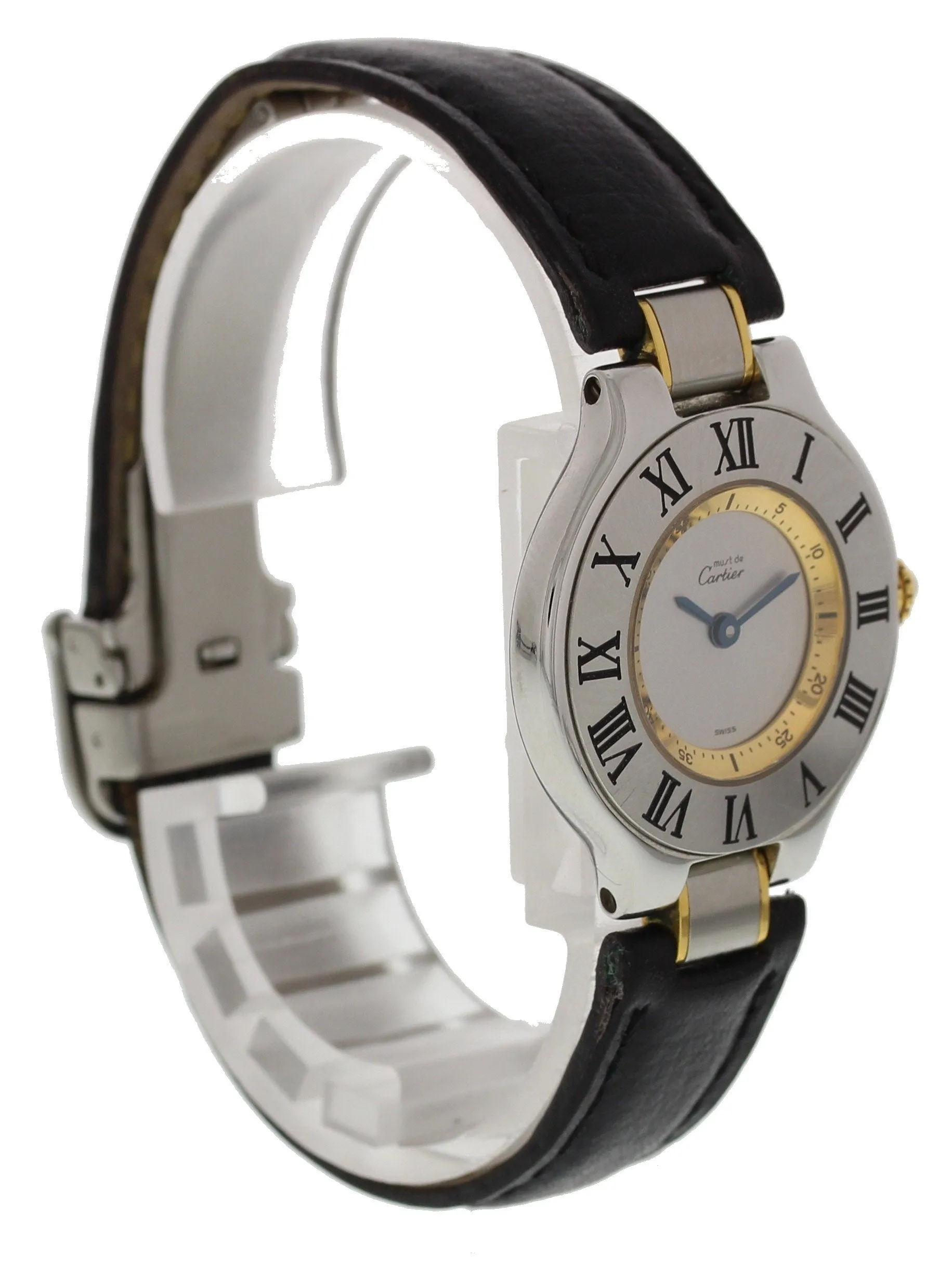Cartier Must 21 SS/18K YG 1340 W/ Papers And Booklet