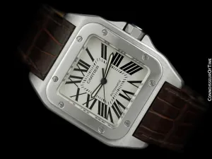 Cartier Santos 100 XL Mens Automatic Watch, Stainless Steel - W20073X8