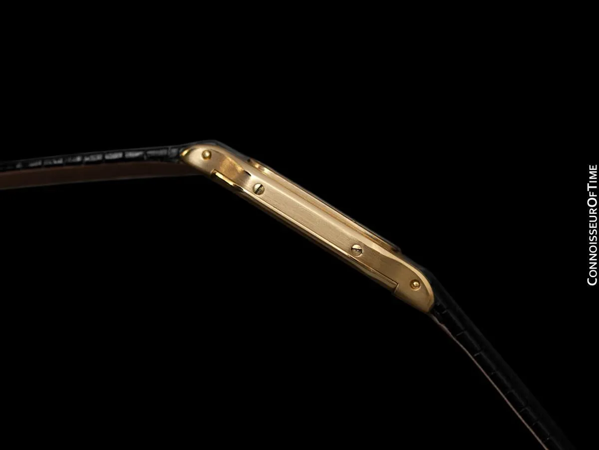 Cartier Santos Dumont Vintage Ladies Ultra Thin Watch - 18K Gold