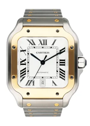 Cartier Santos W2SA0009 Large Size Mens Watch Box Papers