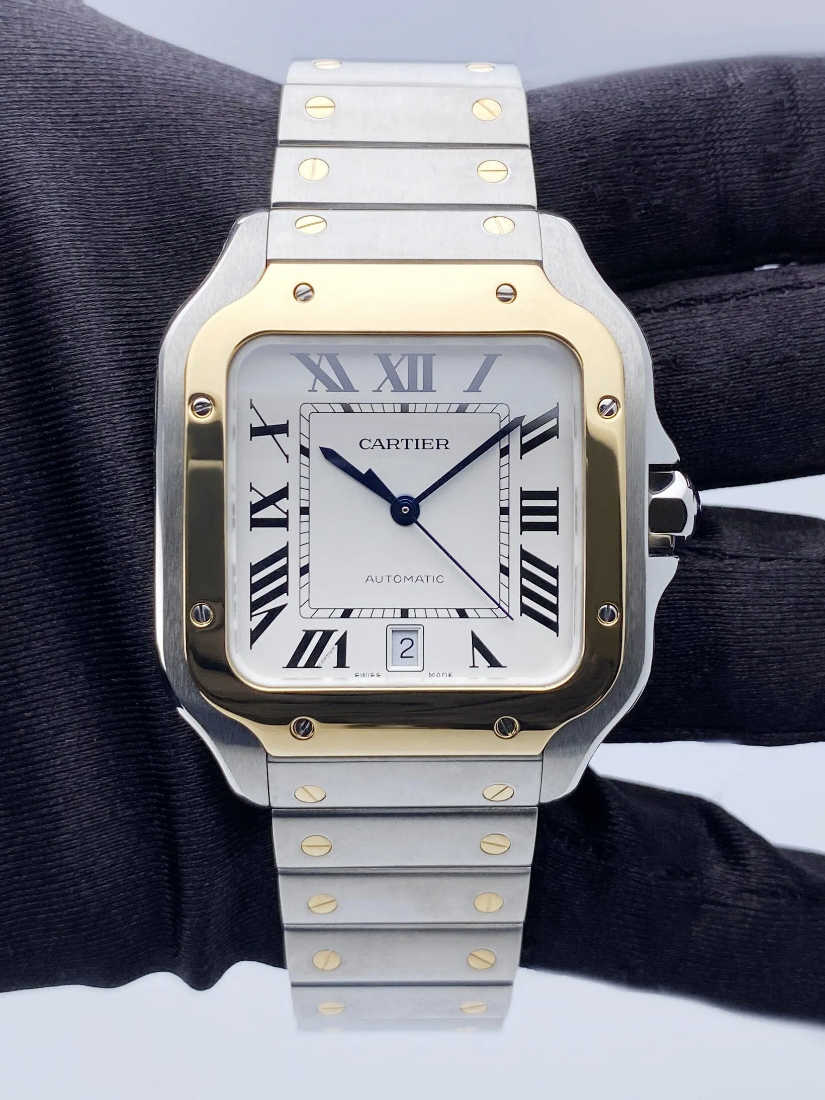 Cartier Santos W2SA0009 Large Size Mens Watch Box Papers