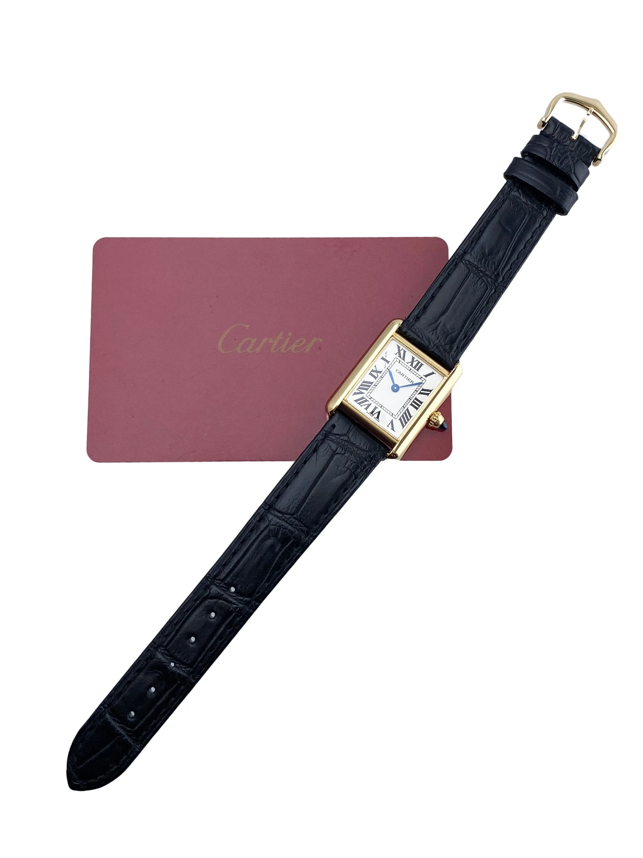 Cartier Tank Louis W1529856 18K Yellow Gold Ladies Watch Box Papers