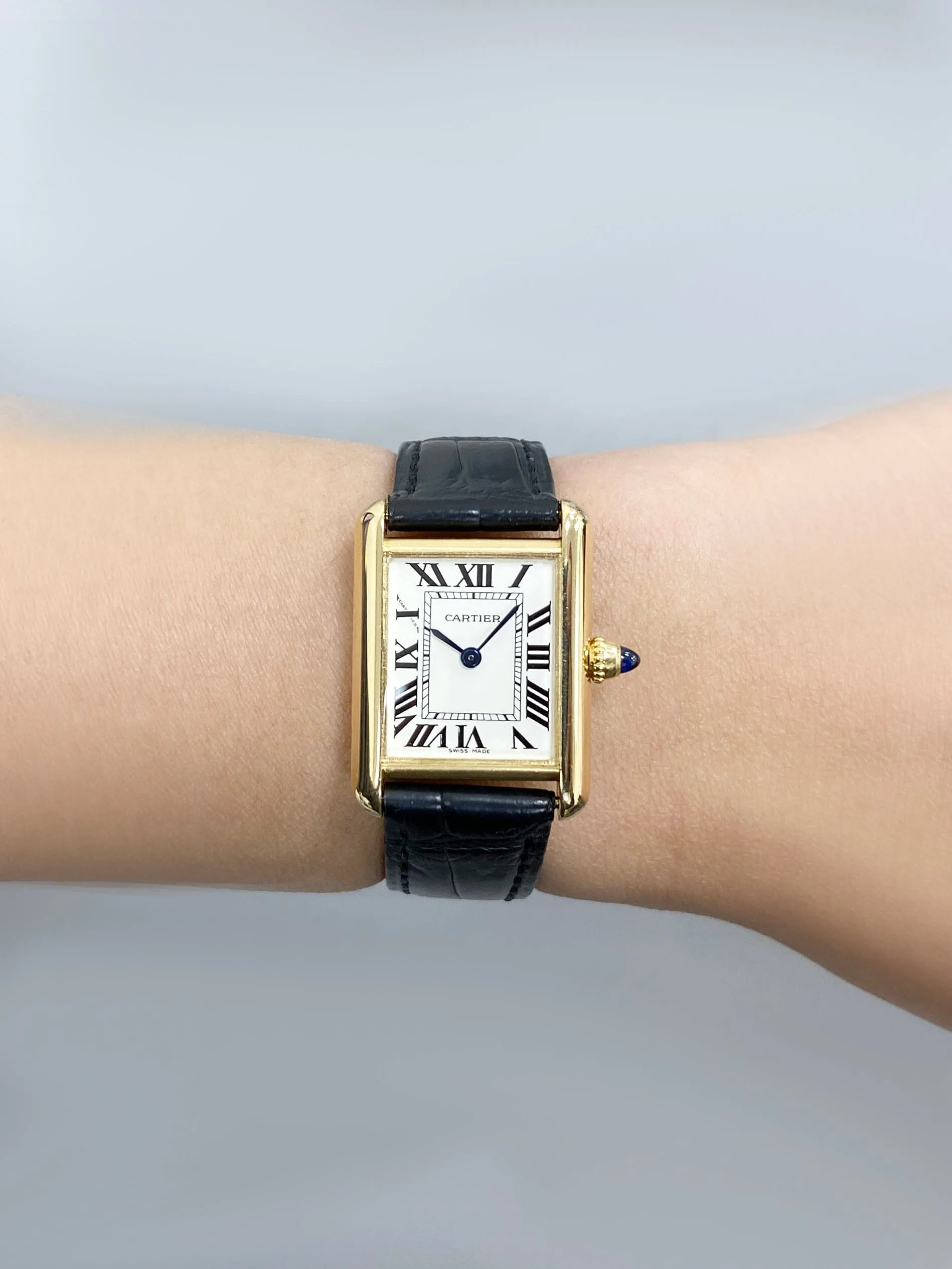 Cartier Tank Louis W1529856 18K Yellow Gold Ladies Watch Box Papers