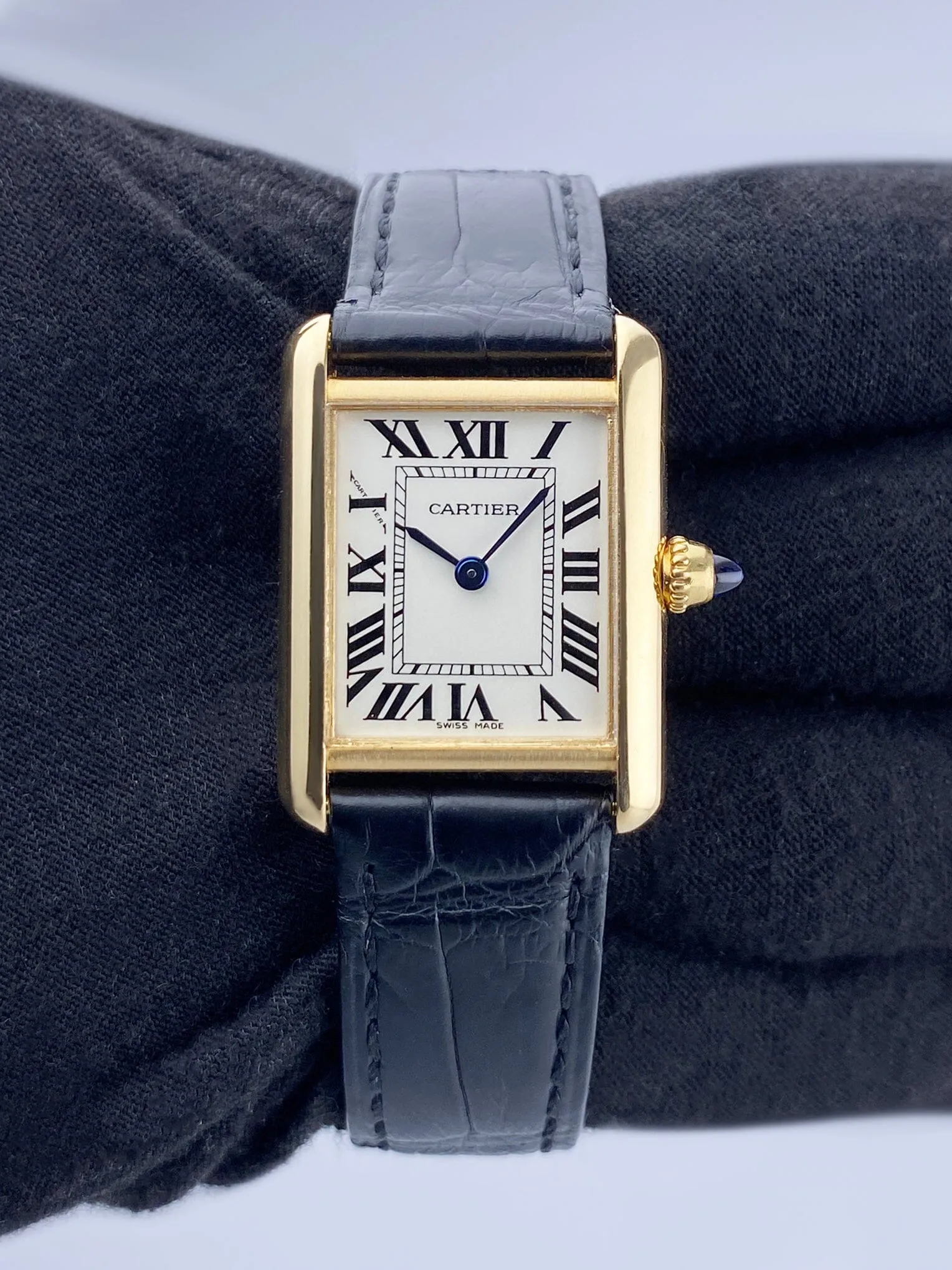 Cartier Tank Louis W1529856 18K Yellow Gold Ladies Watch Box Papers