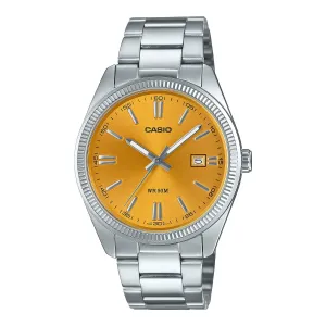 Casio Vintage Yellow Silver MTP1302D-9A