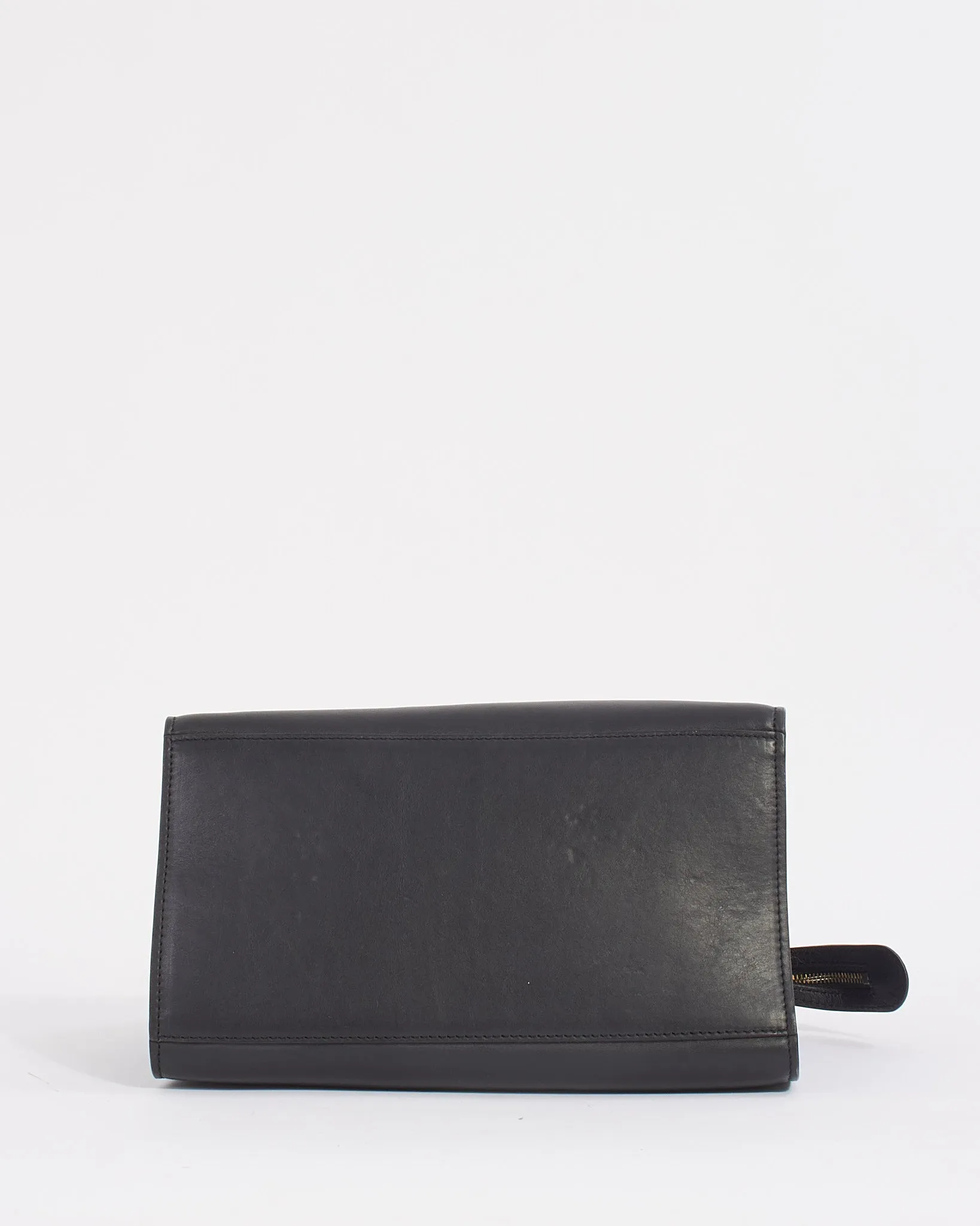Celine Black/Yellow Tricolour Leather Medium Trapeze Bag