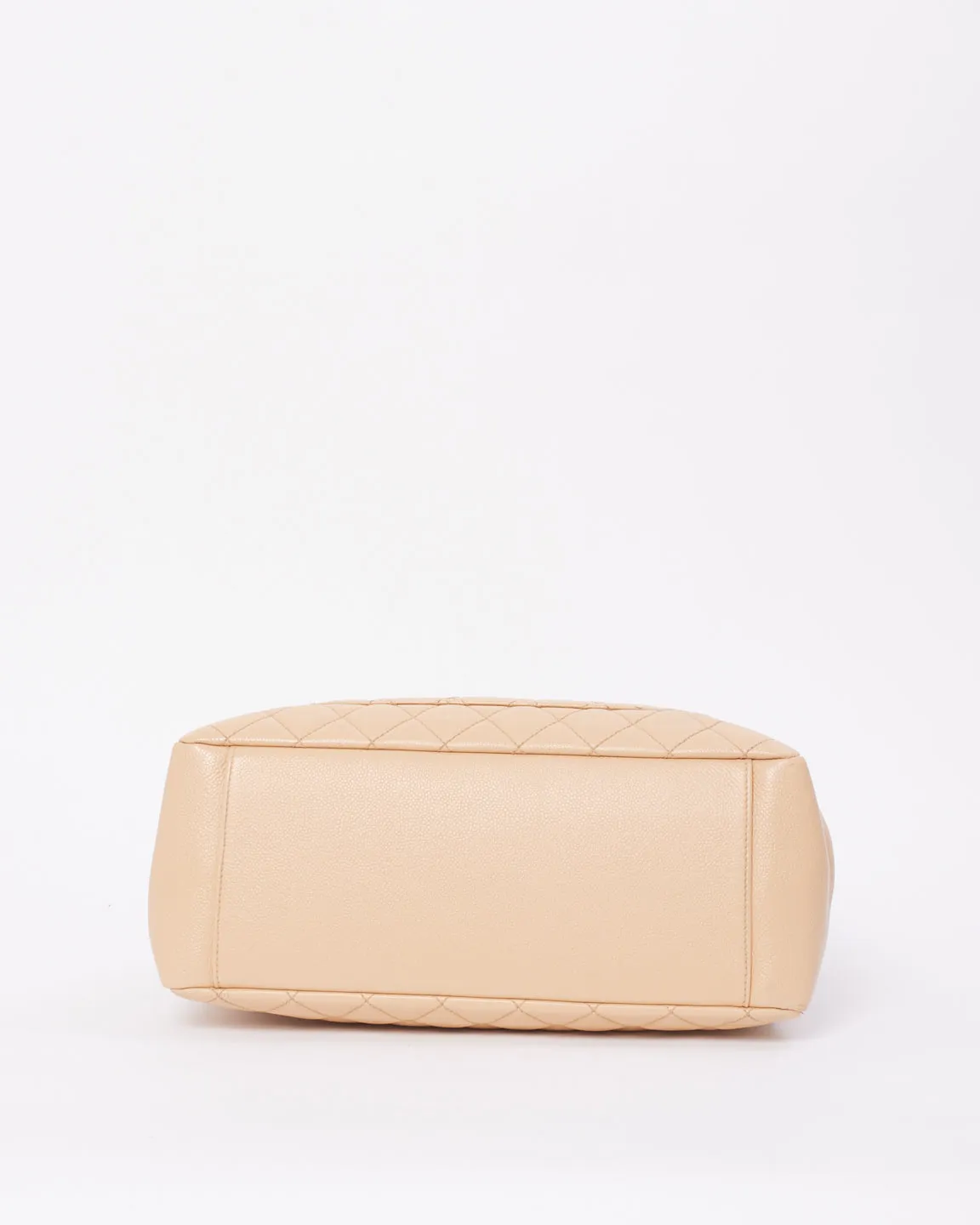 Chanel Beige Caviar Leather Grand Shopping (GST) Tote Bag