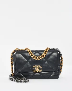 Chanel Black Quilted Leather Medium 19 Shoulder Bag