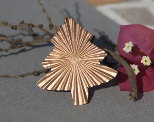Christmas Tree Ruffled 62mm x 57mm Pattern Metal Blanks Shape Form Variety of Metals