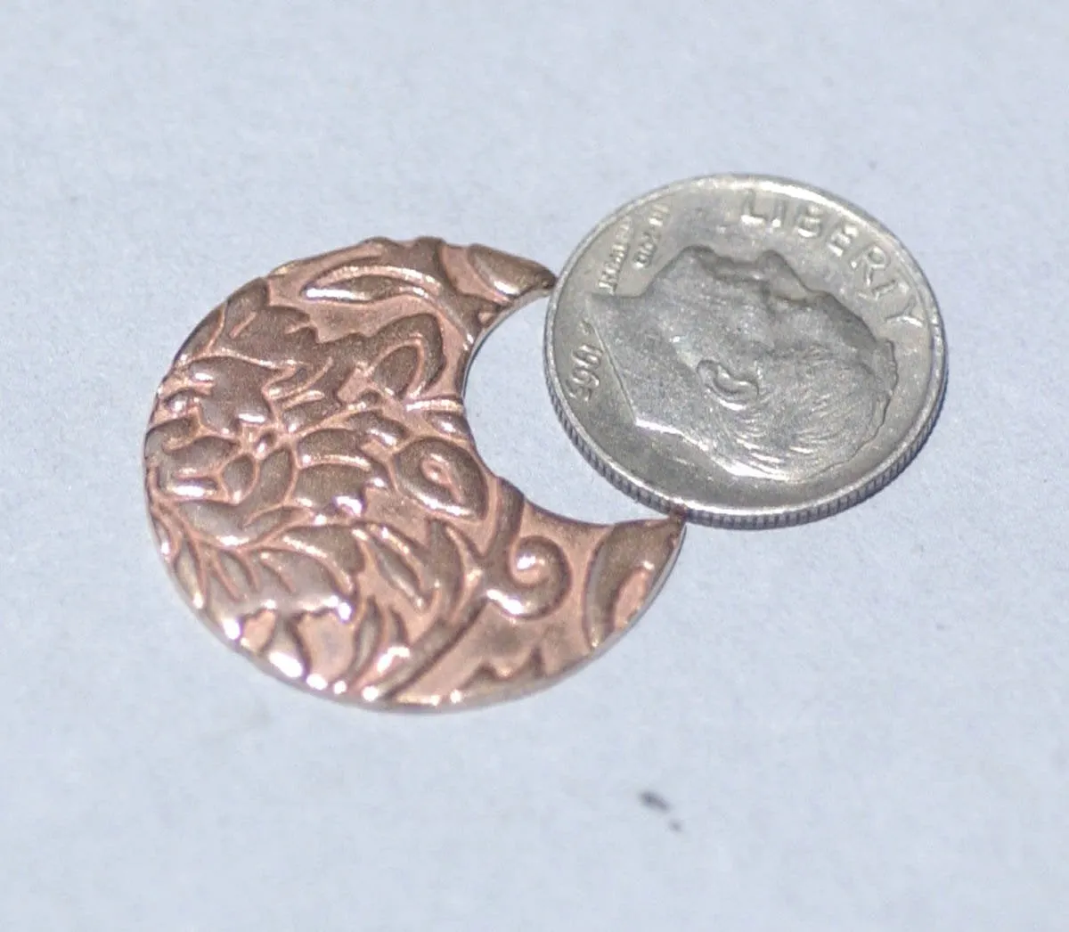 Circle Cutout Earring Piece Lotus Pattern Blanks Cutout for Enameling Stamping Texturing Variety of Metals