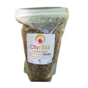 CityChick "DoGood" Grubs - 8 oz bag of Dried Black Soldier Fly larvae