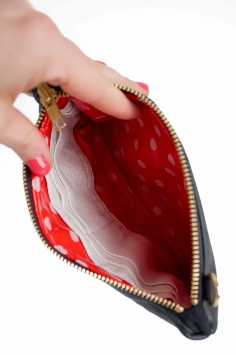Classic Cherry Bomb Convertible Crossbody Wristlet 