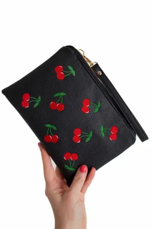 Classic Cherry Bomb Convertible Crossbody Wristlet 