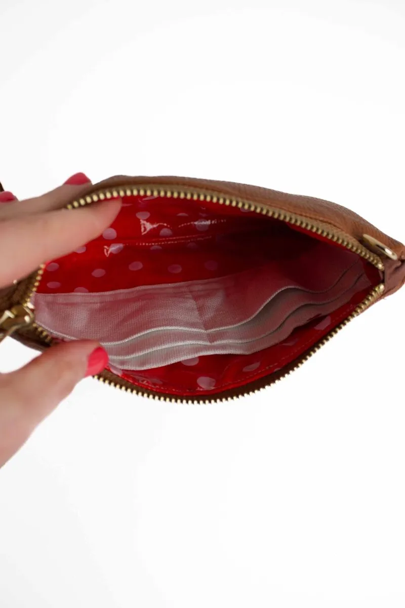 Classic Cherry Bomb Convertible Crossbody Wristlet 