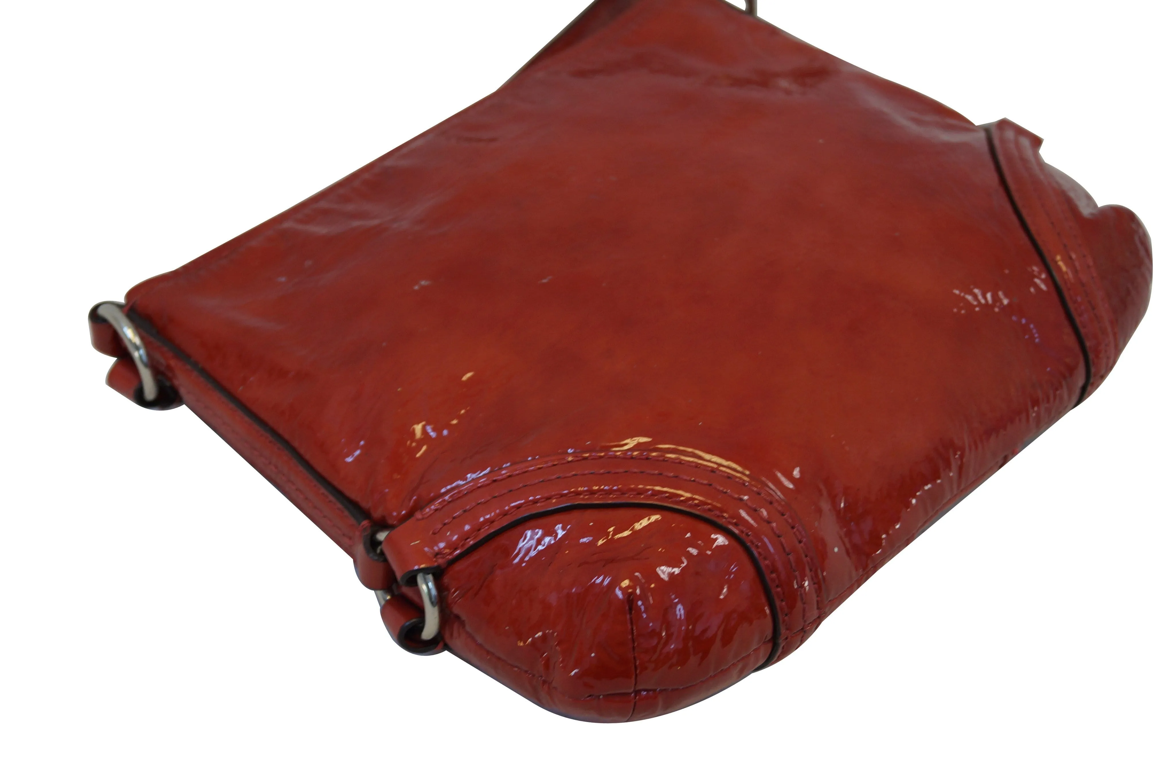 COACH Chelsea Paprika Red Patent Leather Katarina Crossbody Bag - Last Call