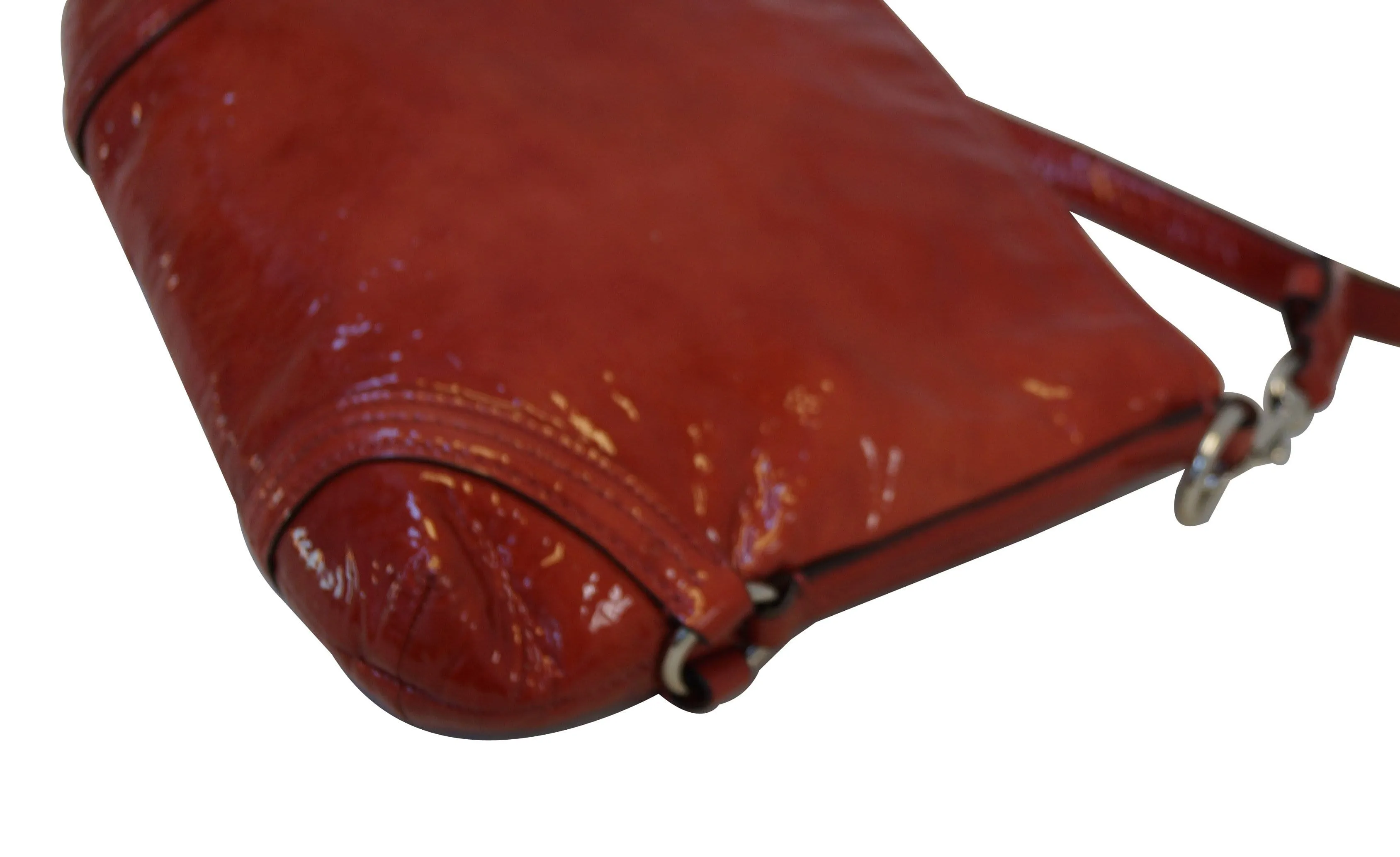 COACH Chelsea Paprika Red Patent Leather Katarina Crossbody Bag - Last Call