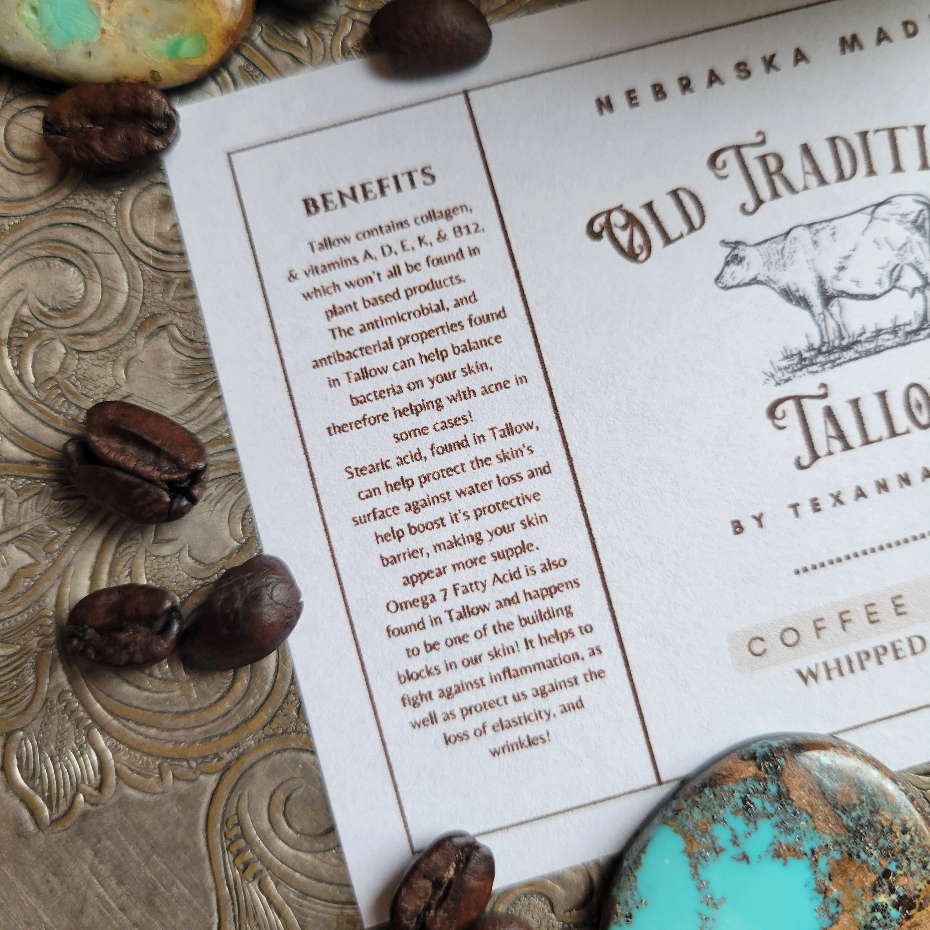 Coffee x Vanilla Tallow Balm - 4oz