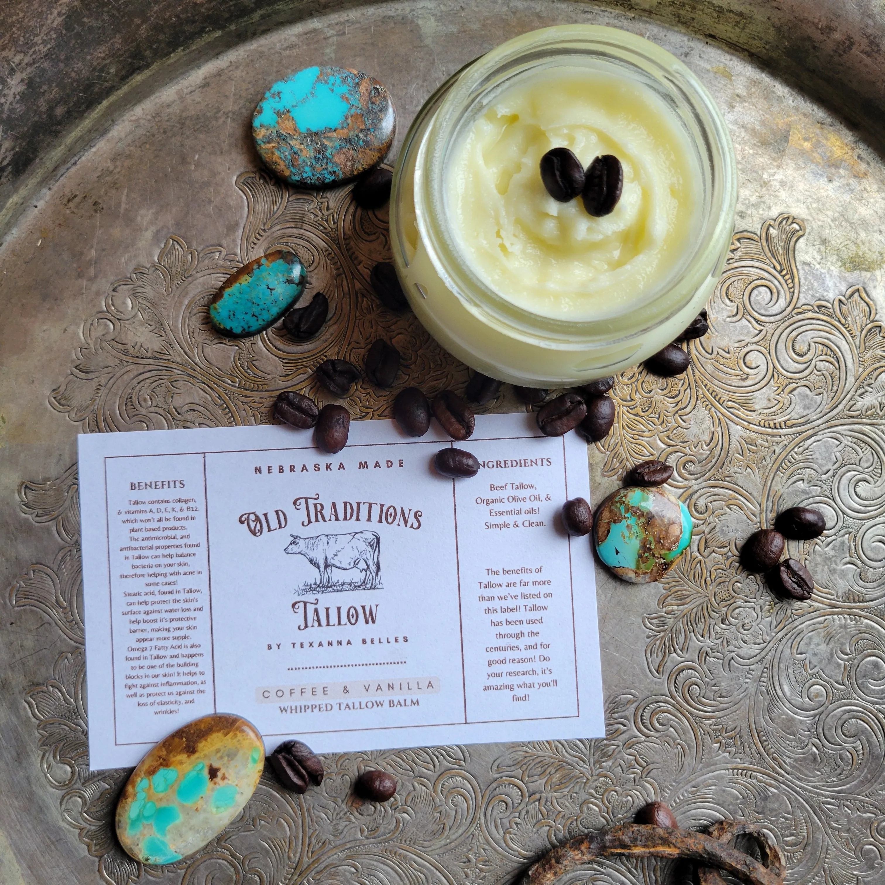 Coffee x Vanilla Tallow Balm - 4oz