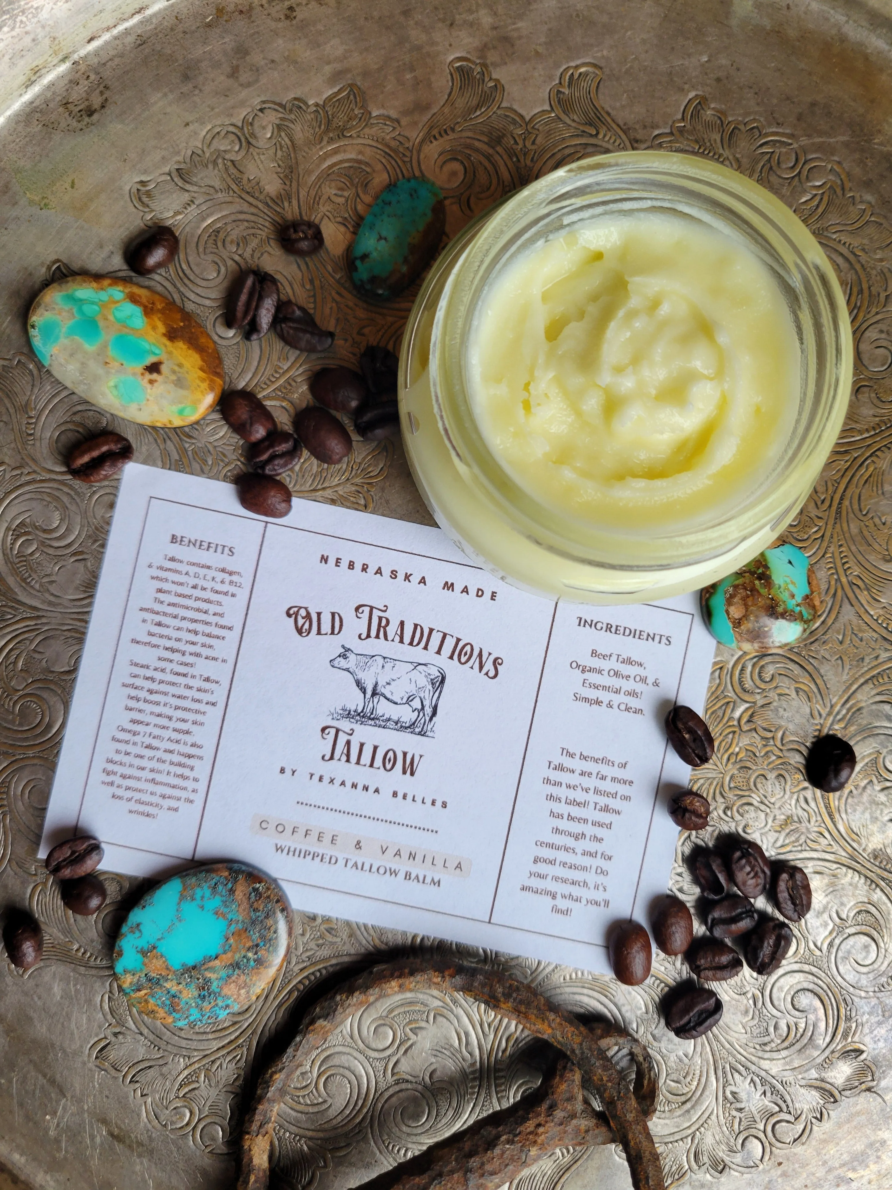 Coffee x Vanilla Tallow Balm - 4oz