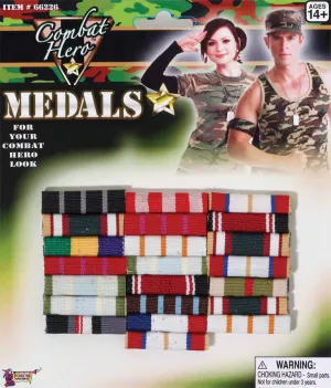 Combat Hero Medals Bars  Costume Accessories