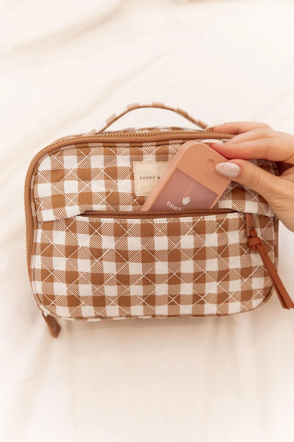 Companion Cosmetic Brown Gingham