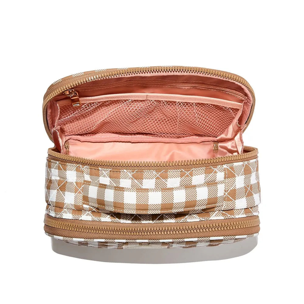 Companion Cosmetic Brown Gingham