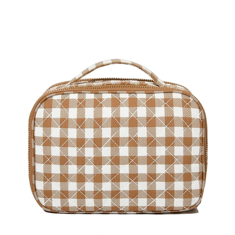 Companion Cosmetic Brown Gingham