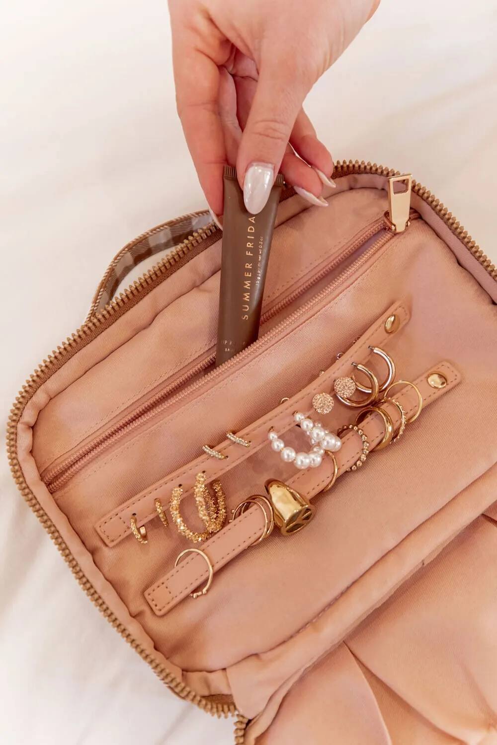 Companion Cosmetic Brown Gingham