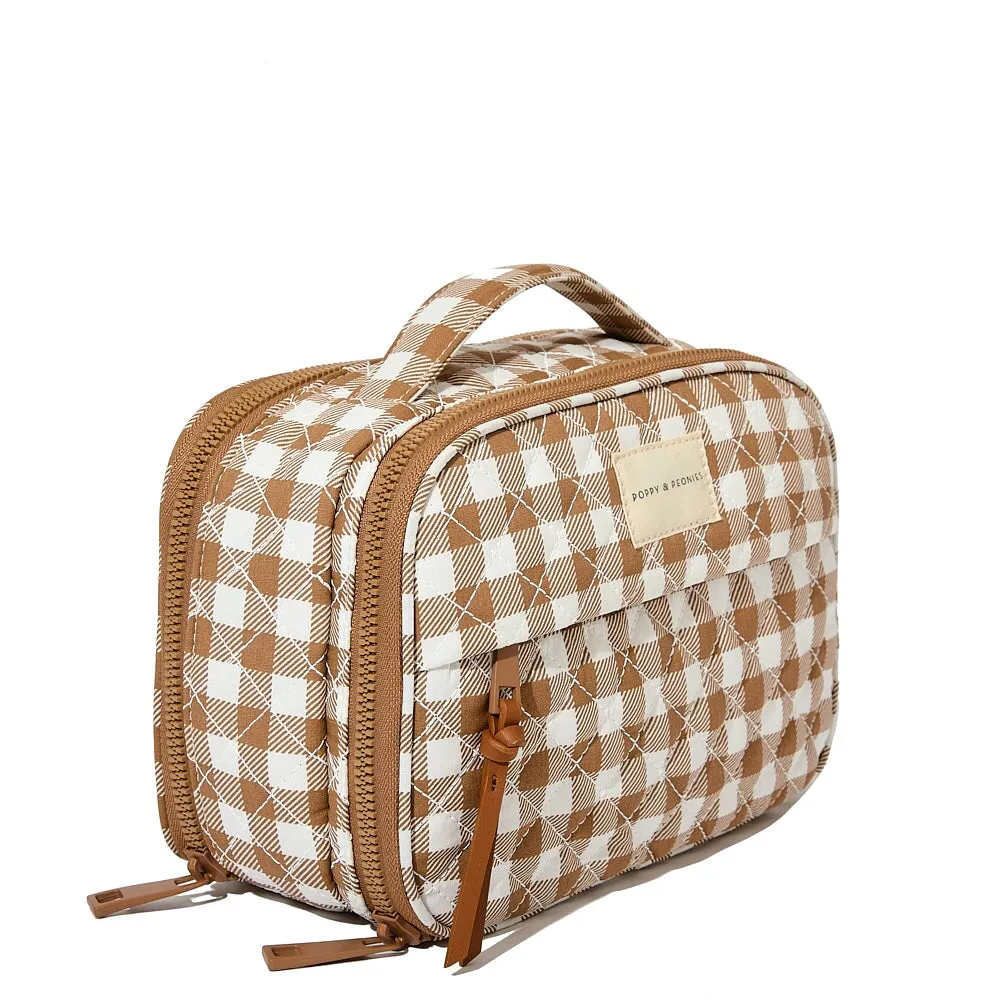 Companion Cosmetic Brown Gingham