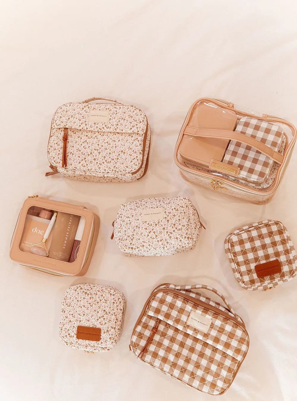 Companion Cosmetic Brown Gingham