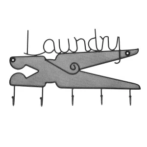 #COP3631 Metal Wall Mounted Clothes Pin Coat Rack