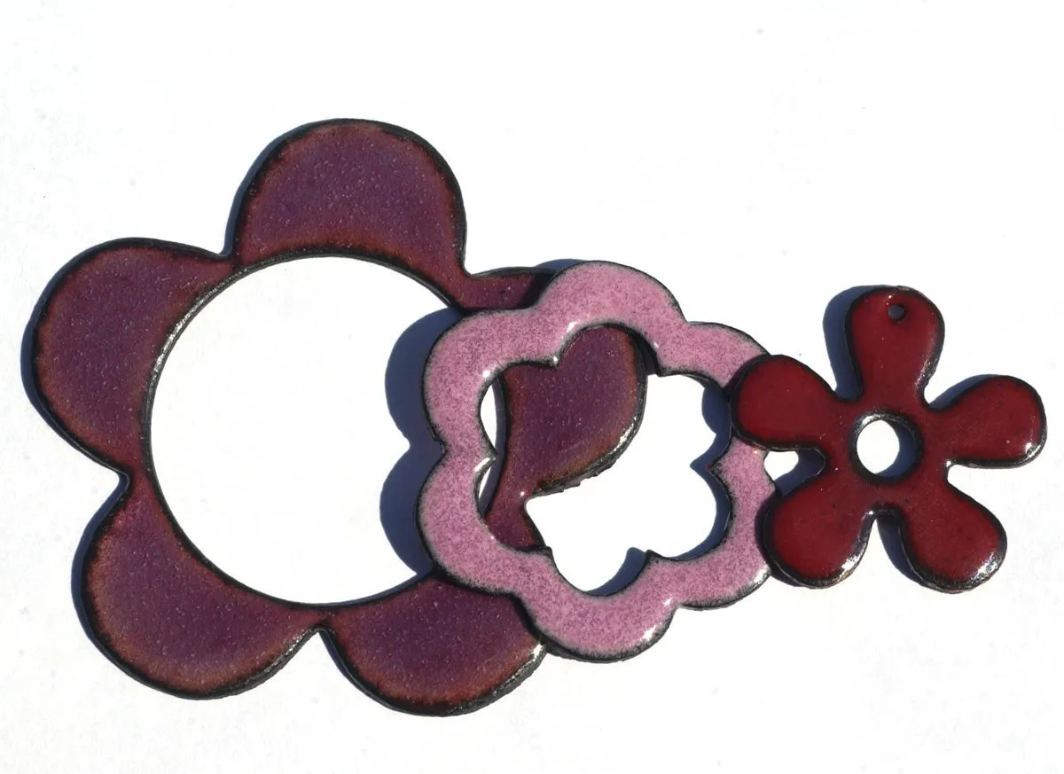 Copper Star Blank 20 Gauge Paisley Pattern Copper Stamping Blank Cutout for Enameling