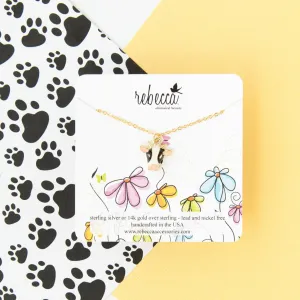 Cow Enamel Charm Necklace Children’s Jewelry