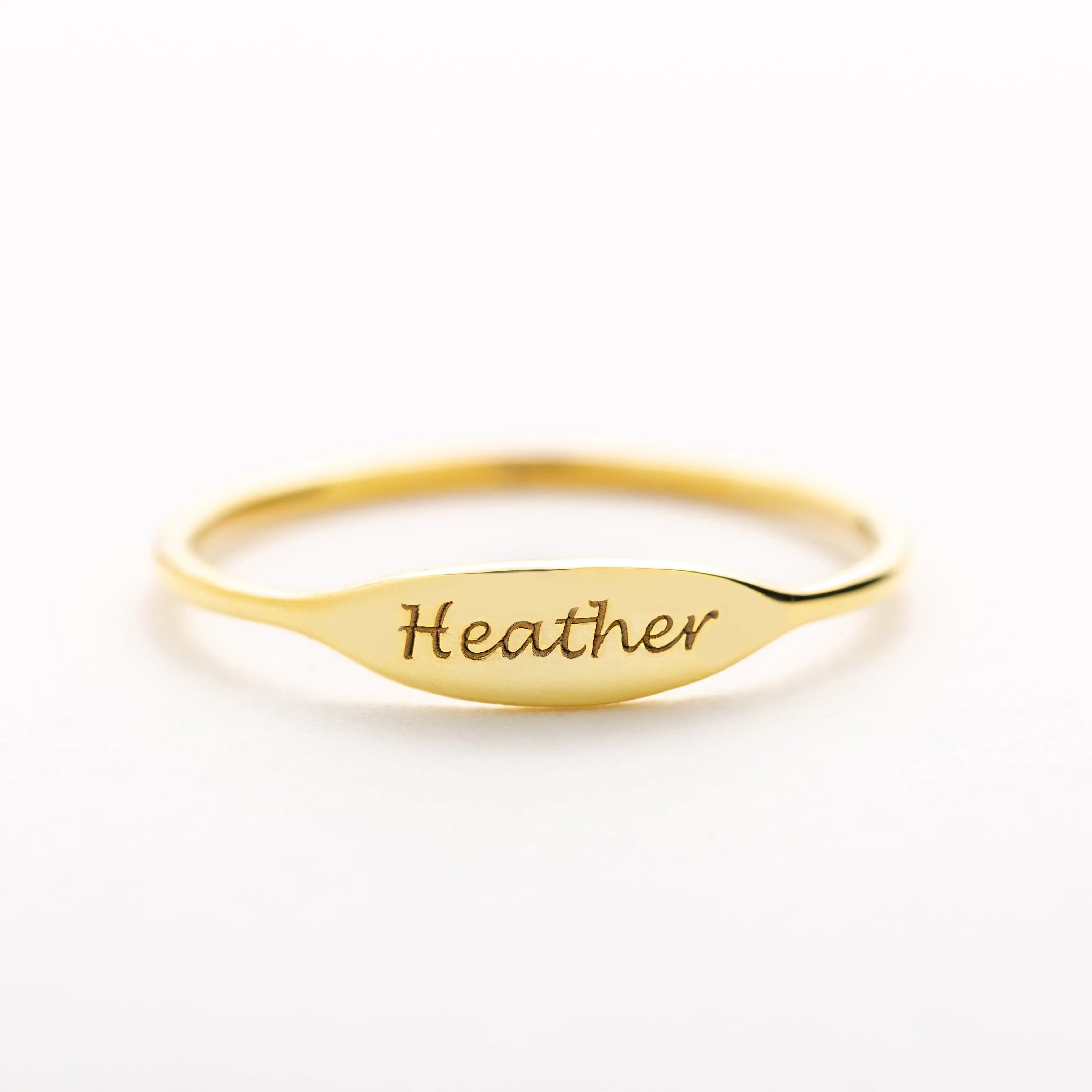 Custom Engraved Name Ring