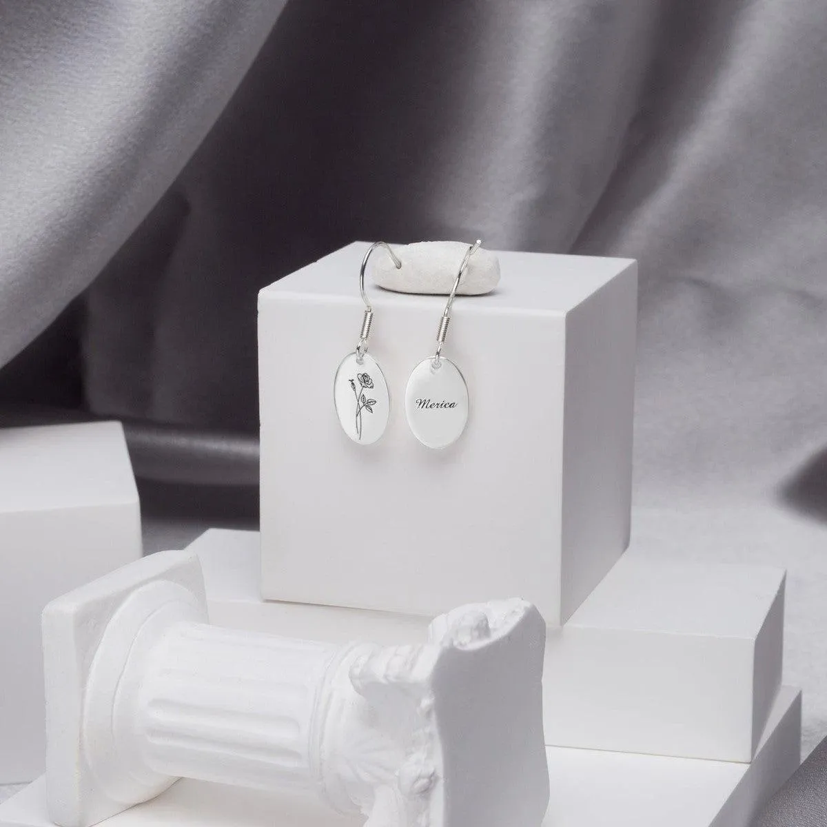 Custom Minimalist Rose Earrings