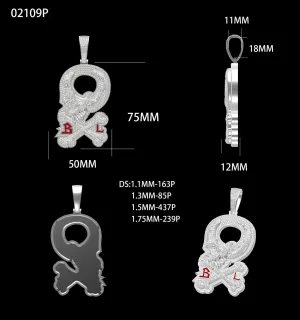 Custom Moissanite Diamond Design Pendant Deposit (Non refundable)