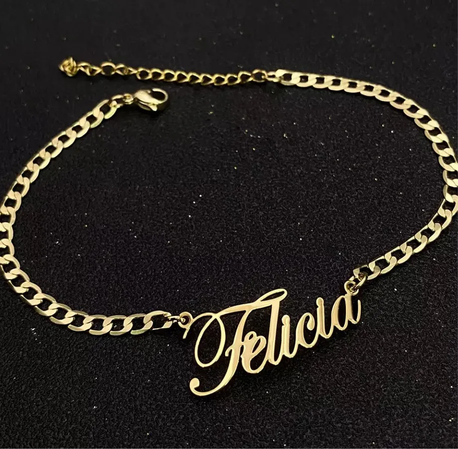 Custom Name Cuban Anklet/Bracelet