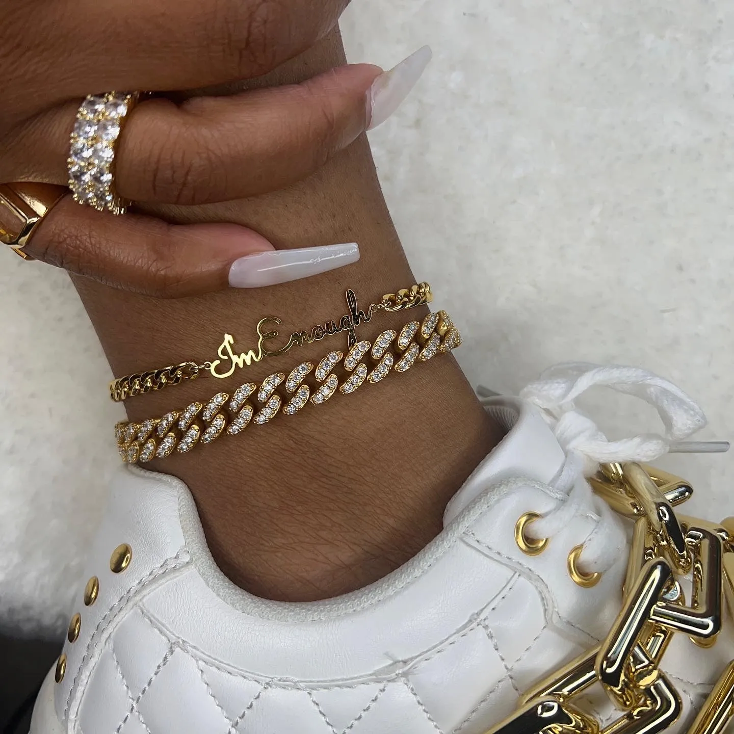 Custom Name Cuban Anklet/Bracelet